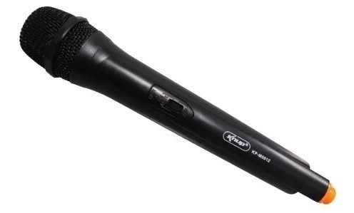  - Microfone - preta - Central - unidade    Cod. MICROFONE KP-M0012